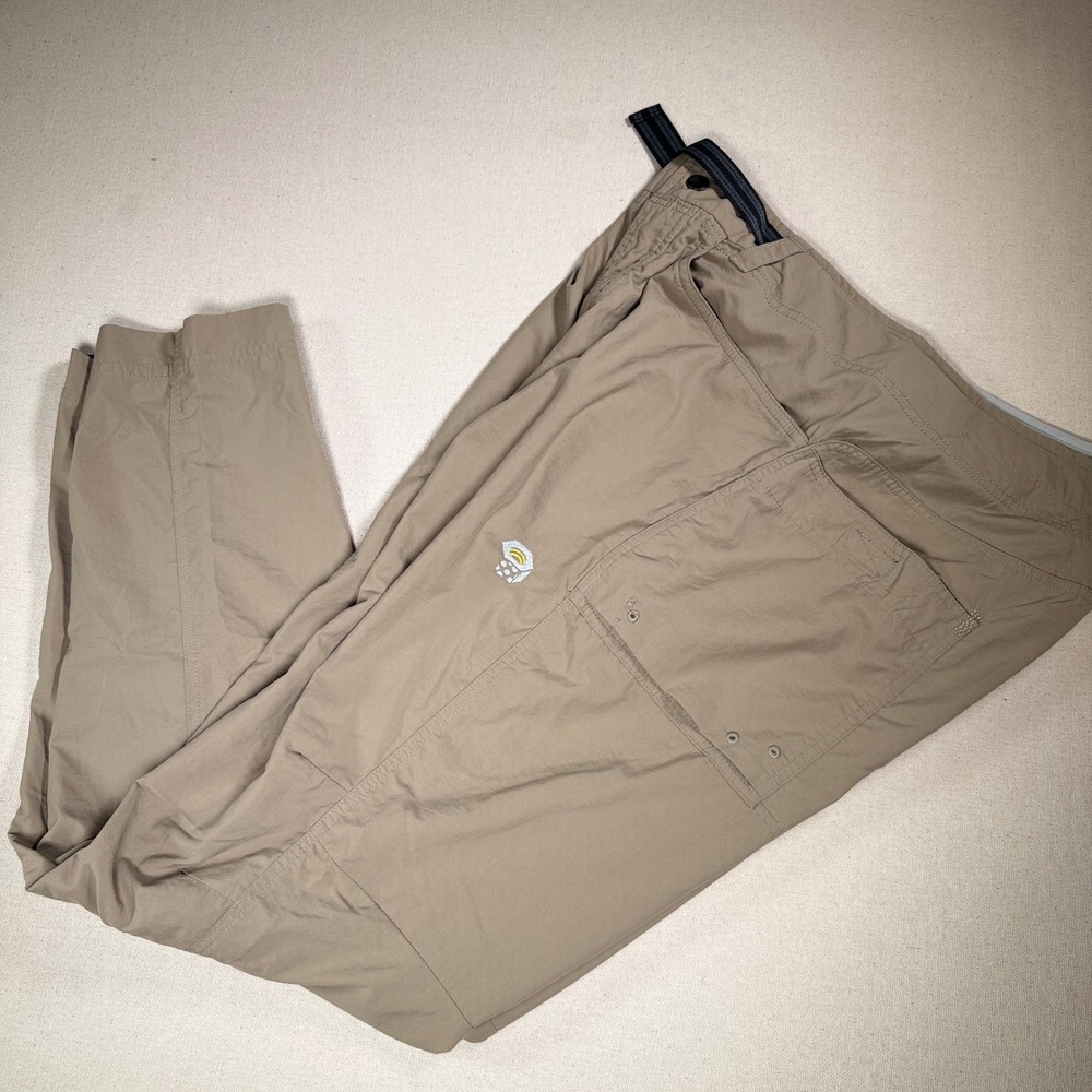 Mountain Hardwear Mens M Articulated Hiking Pants Nylon Belted Comfort Waist - Picture 5 of 16